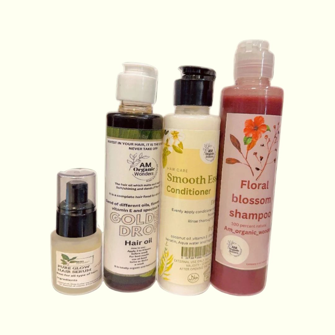 Deal 4 -Blossom Shampoo + Oil +smooth essence hair Conditioner + Serum