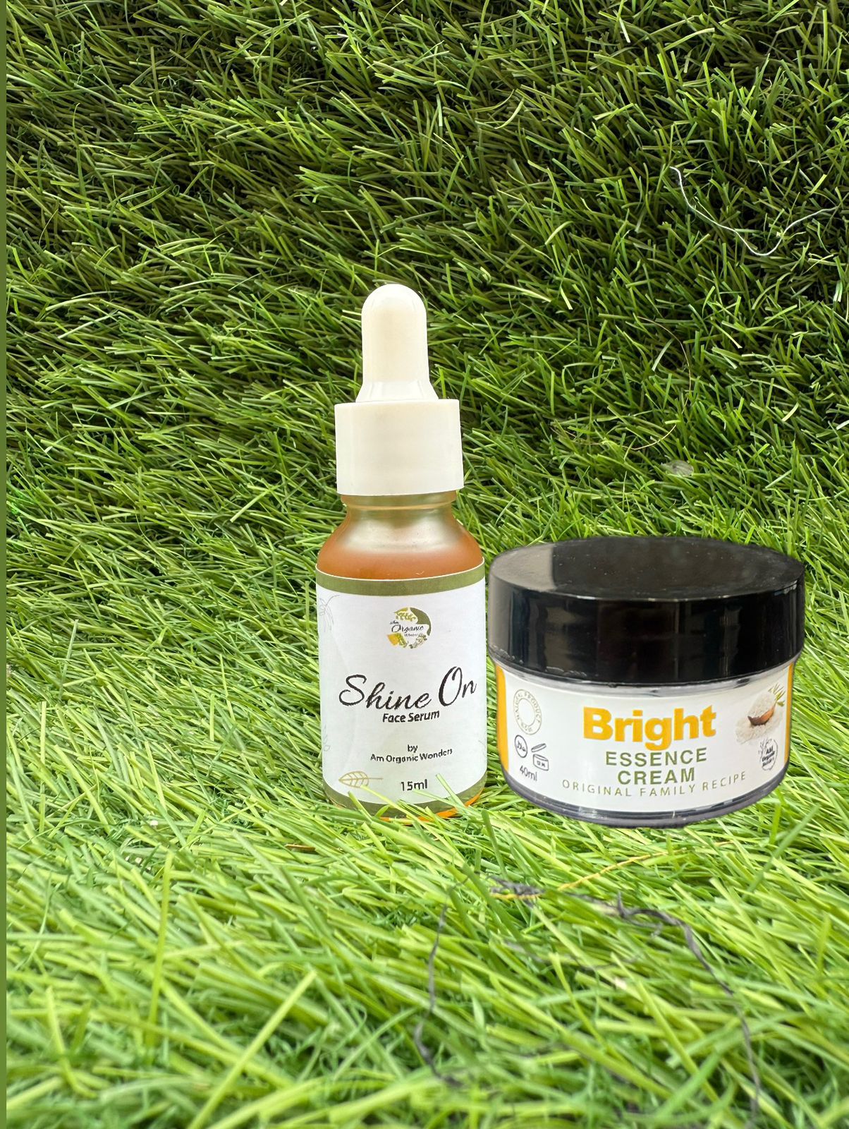 🌸 Glow & Bright Deal – Shine On Serum + Bright Essence Rice Cream