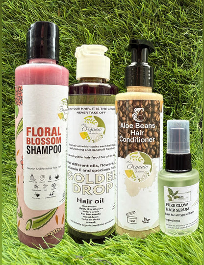 Deal  1  - Blossom Shampoo + Oil +Aloe bean hair conditioner + Serum