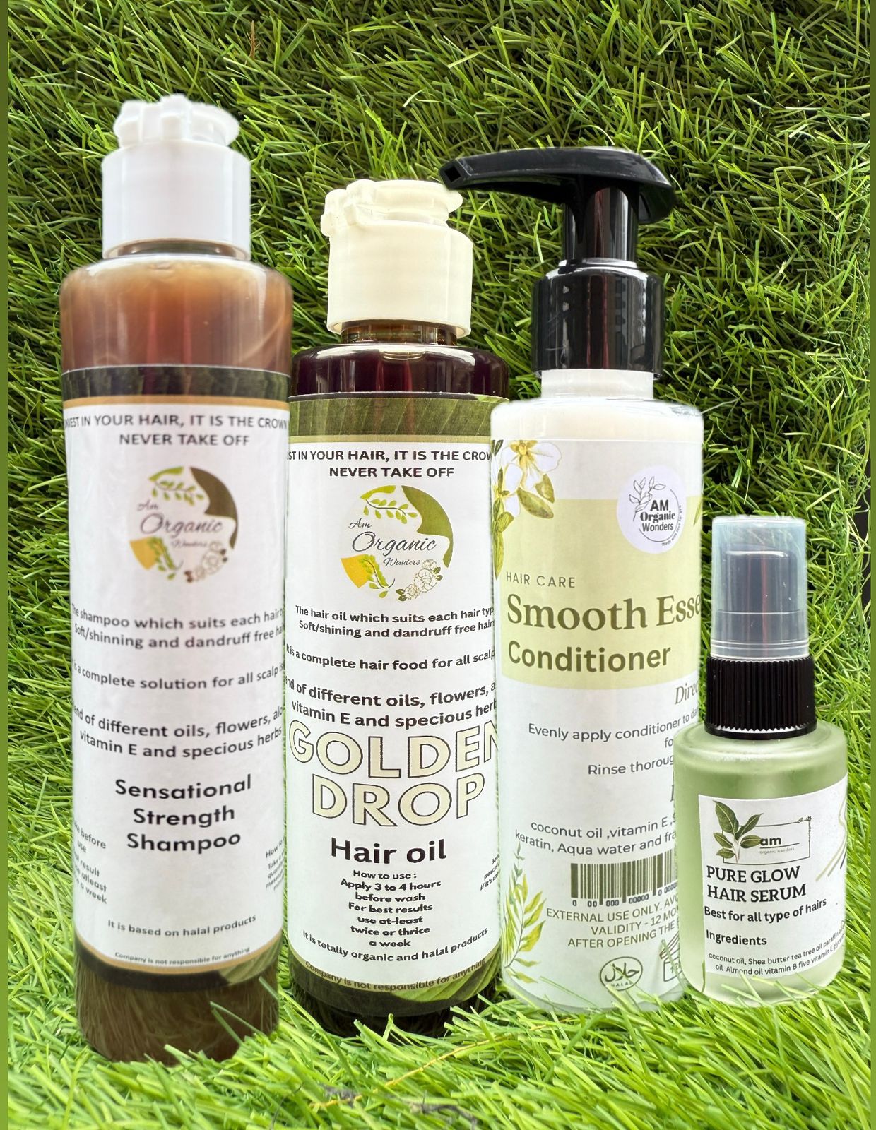 Deal 6 - sensational Shampoo + smooth essence Conditioner + Oil + Hair Glow Serum