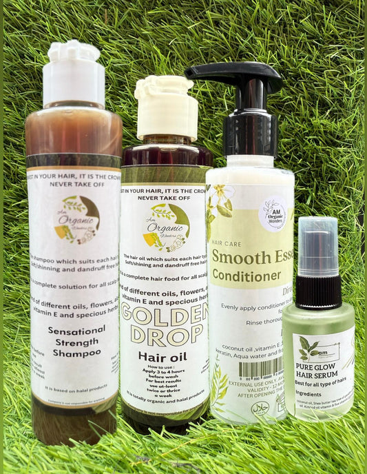 Deal 6 - sensational Shampoo + smooth essence Conditioner + Oil + Hair Glow Serum